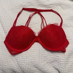 Victoria's Secret Vibrant Red Lace Bra